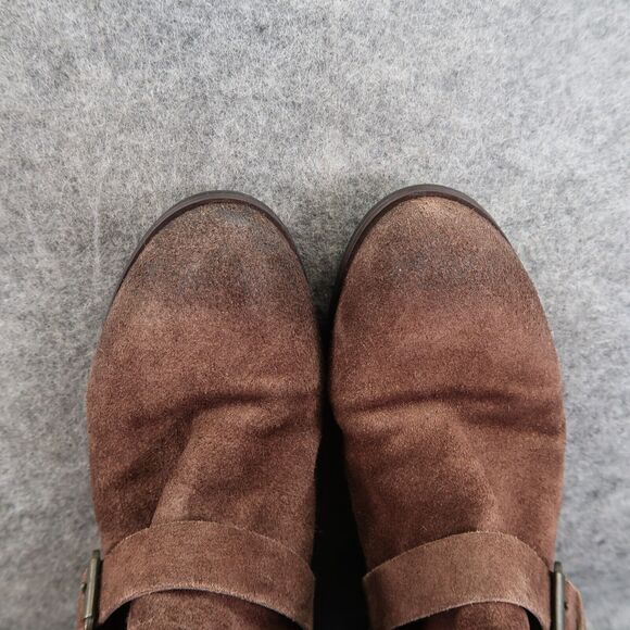 Clarks Shoes Womens 7 Bootie Fashion Buckle Strap Zip Leather Brown Elvina Haze - Picture 11 of 15